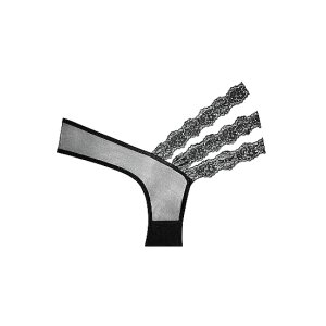 Wild Orchid Panty - Black - OS