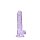 7" / 18 cm Realistic Dildo With Balls - Purple