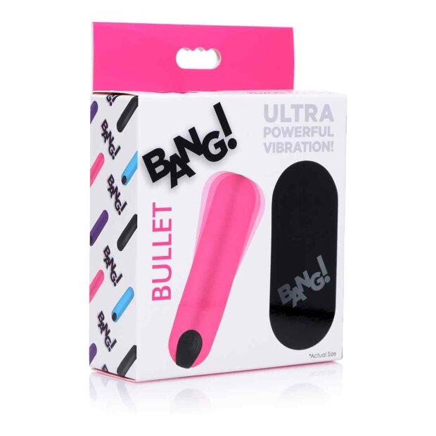 BANG! Vibrating Bullet with Remote Control - Pink