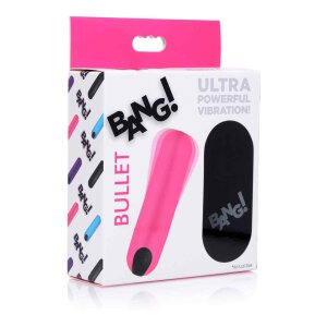 BANG! Vibrating Bullet with Remote Control - Pink
