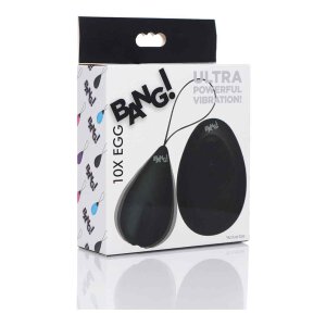 10X Silicone Vibrating Egg - Black