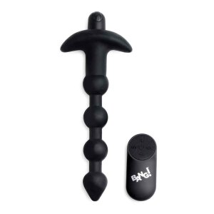 BANG! Vibrating Silicone Anal Beads & Remote Control...