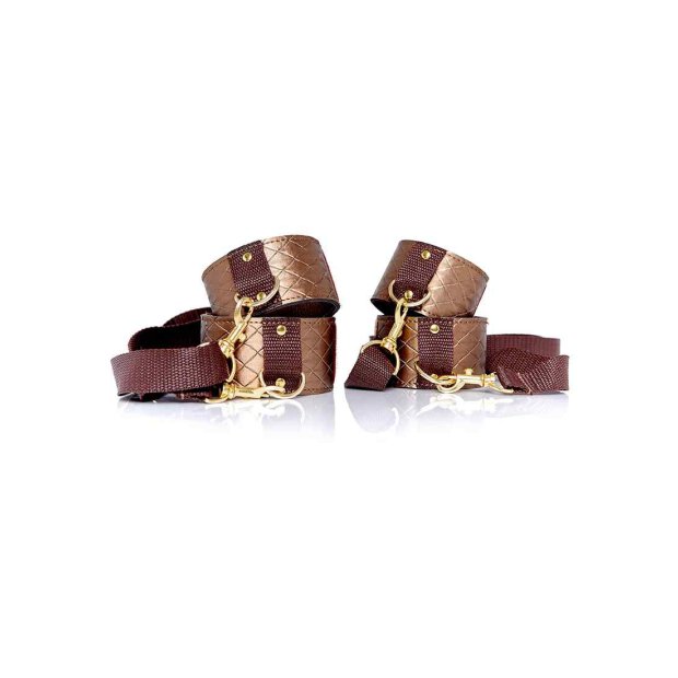 My desire Wrist to Ankle Restraint - Bronze