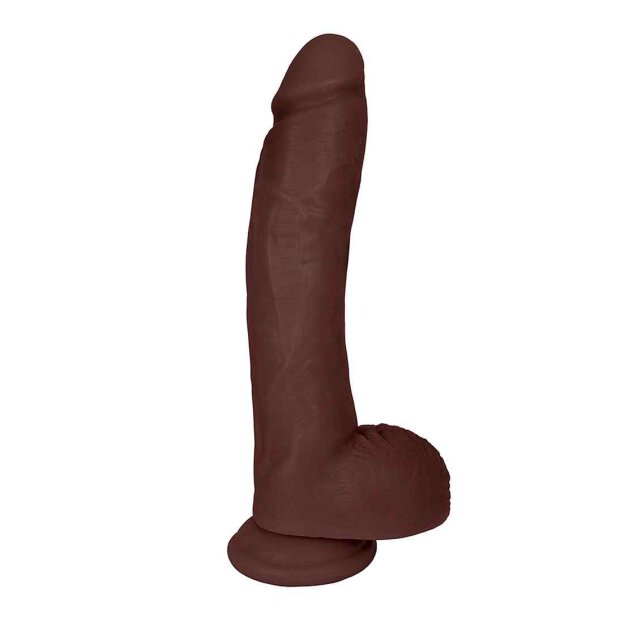10 Inch Dong with Balls - Brown