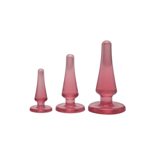Crystal Jellies - Anal Initiation Kit Pink