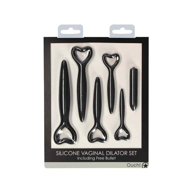 Silicone Vaginal Dilator Set - Black