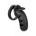 Model 21 - Chastity - 4.5"" - Silicone Cock Cage - Black