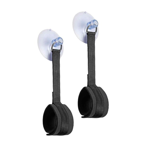 Velvet & Velcro Adjustable Handcuffs Suction Cup