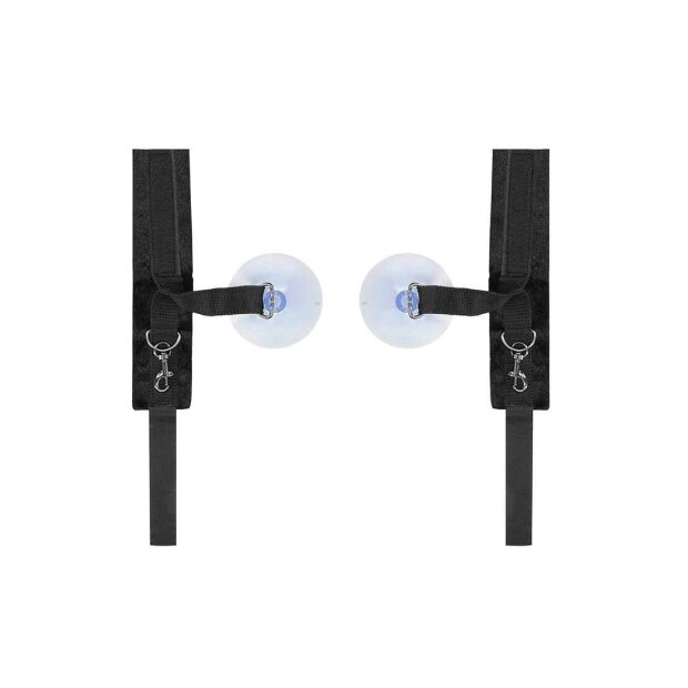 Velvet & Velcro Adjustable Handcuffs Suction Cup