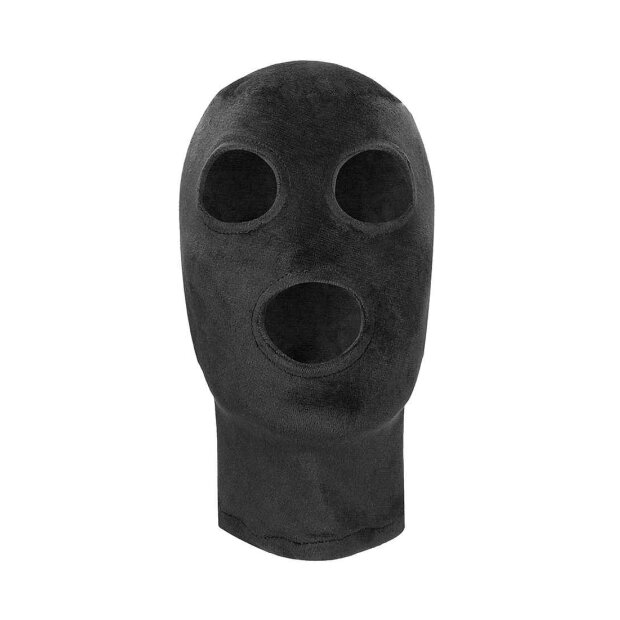 Velvet & Velcro Mask with Eye and Mouth Opening