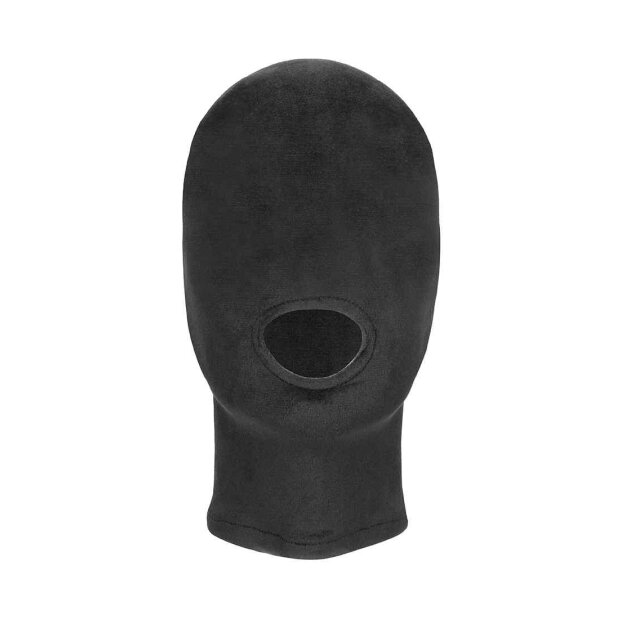Velvet & Velcro Mask with Mouth Opening