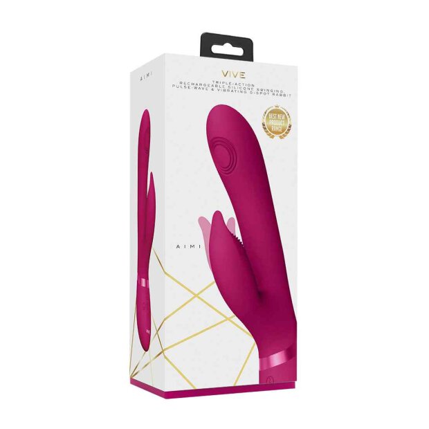 Aimi Pulse Wave & Vibrating G-Spot Rabbit Pink