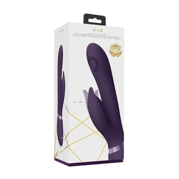 Aimi Pulse Wave & Vibrating G-Spot Rabbit Purple