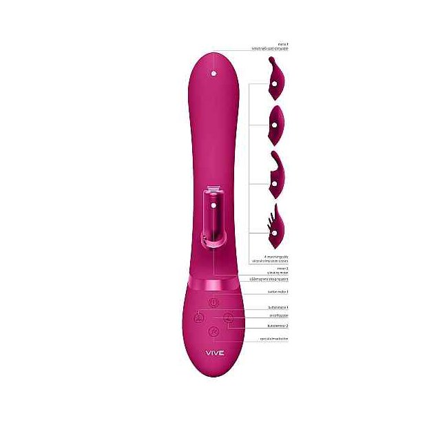 Chou G-Spot Rabbit & Clitoral Stimulator Pink