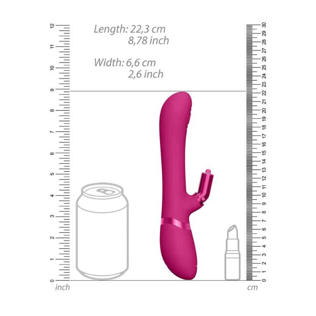 Etsu Pulse Wave G-Spot Rabbit & Clitoral Stimulator Pink