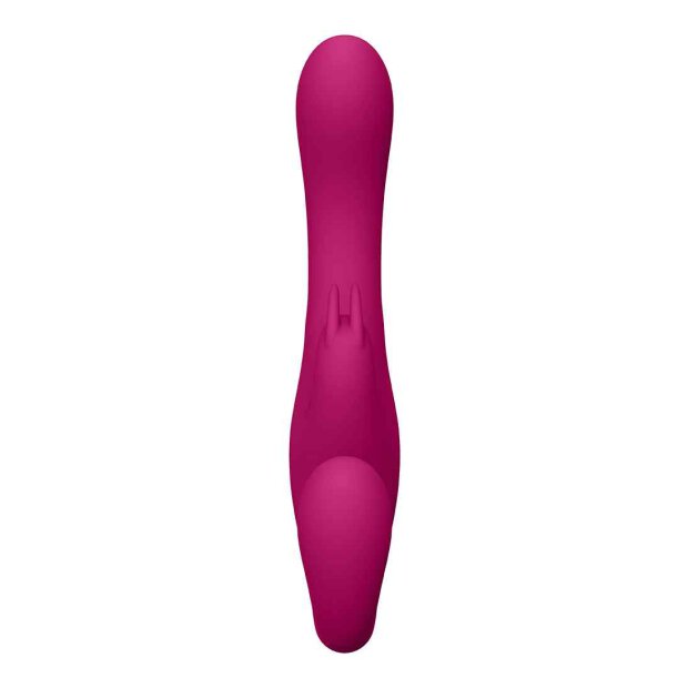Suki Vibrating Strapless Strap-on Rabbit Pink