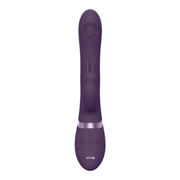 Rini Pulse Wave & Vibrating Double Penetration Rabbit Purple
