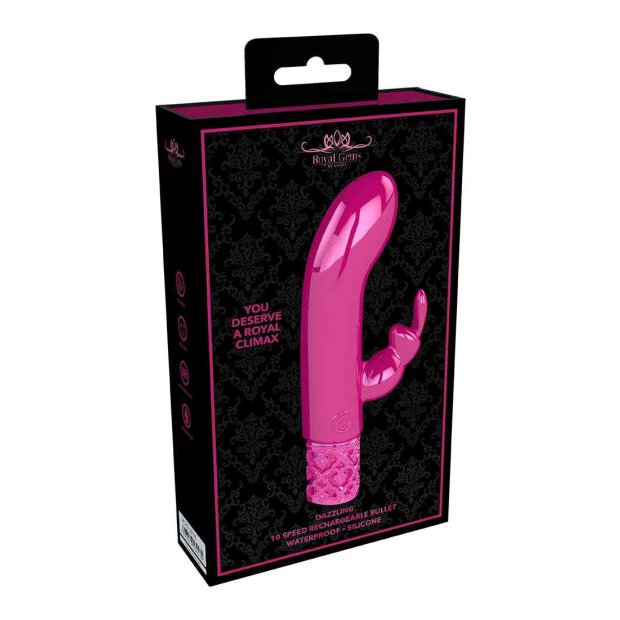 Dazzling Rechargeable Silicone Bullet Pink