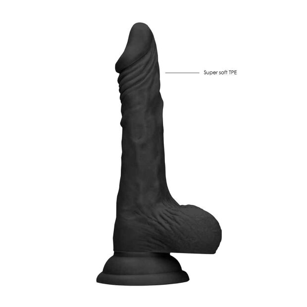 Dong with testicles Black 20.5cm