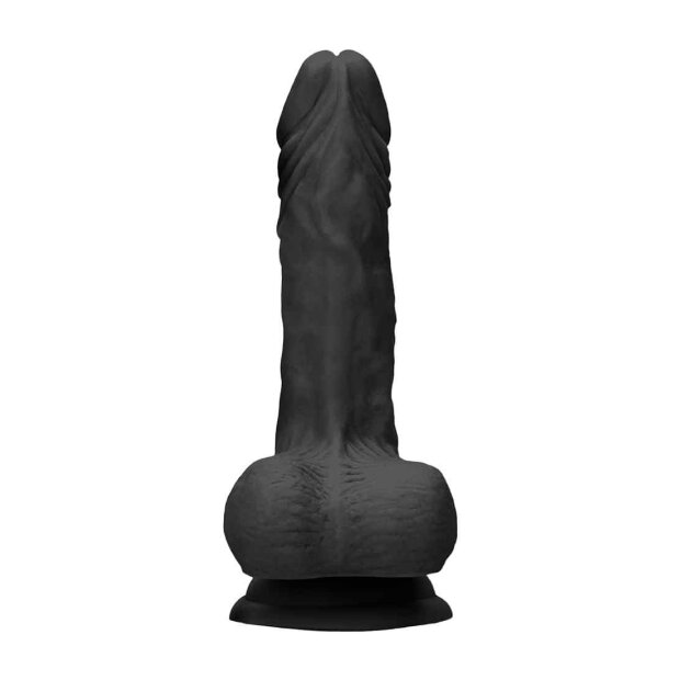 Dong with testicles Black 20.5cm