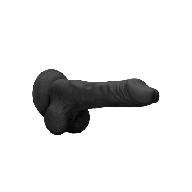 Dong with testicles Black 20.5cm