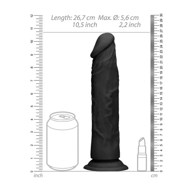 Dong without testicles Black 25,5 cm