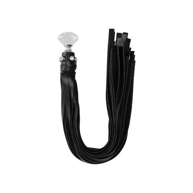 Diamond Studded Whip  - Black