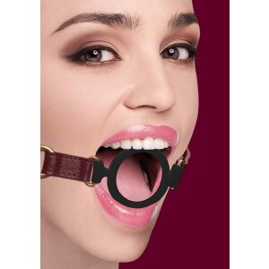 Ouch Halo - Silicone Ring Gag - Burgundy