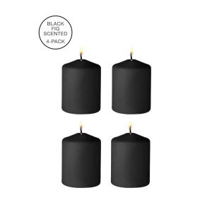 Tease Candles - Disobedient Smell - 4 Pieces - Black - 175 g