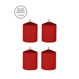 Tease Candles - Sinful Smell - 4 Pieces - Red - 175 g