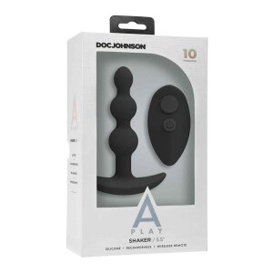 A-Play - SHAKER - Silicone Anal Plug with Remote - Black