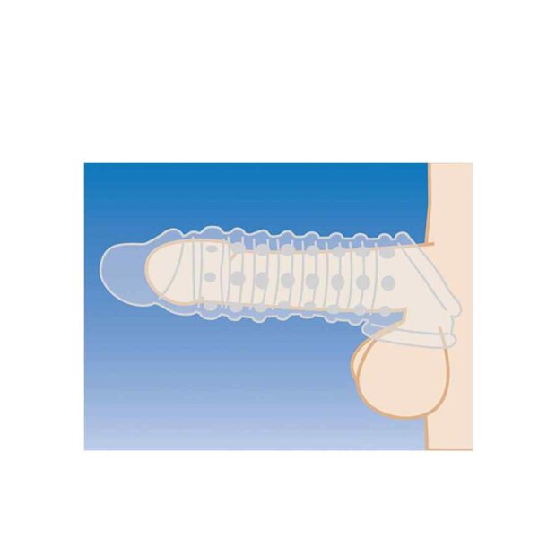 1.5 Inch Penis Enhancer Sleeve - Clear