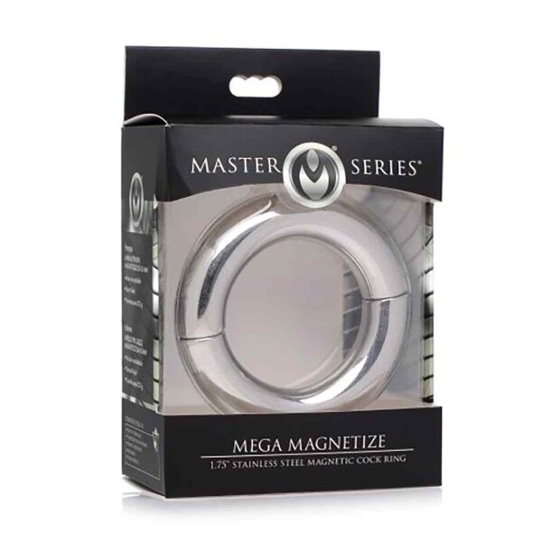 Mega Magnetize Stainless Steel Magnetic Cock Ring - 4,4 cm