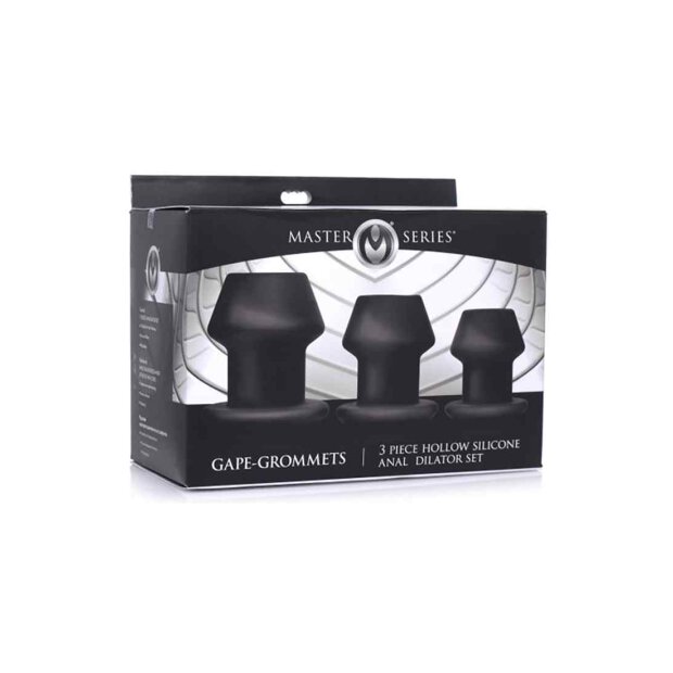 Master Series Gape-Grommets Hollow Anal Dilator Set
