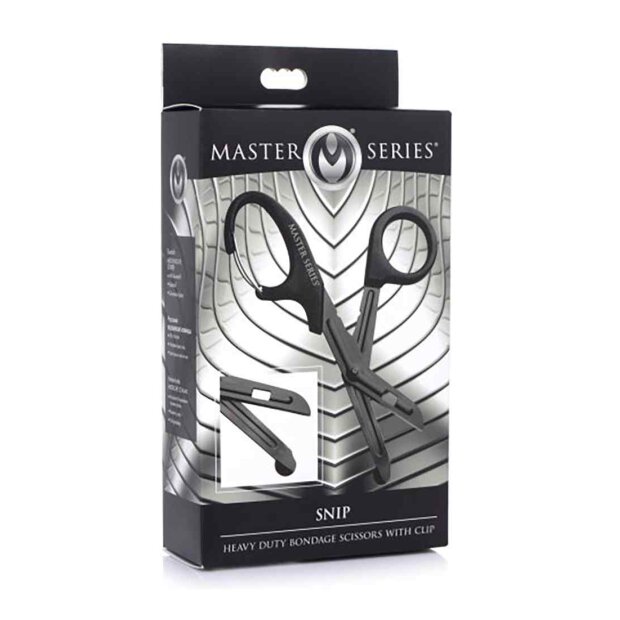 Master Series Snip Heavy Duty Bondage Scissors with Clip