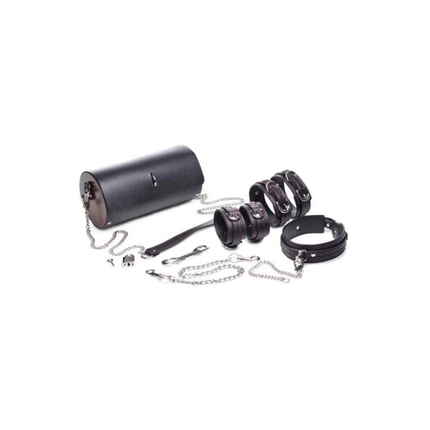 Master Series Kinky Clutch Black Bondage Set with Carrying Case