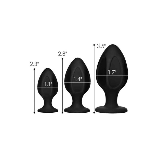 Triple Juicers Silicone Anal Trainer Set