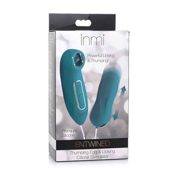 Entwined 3X Thumping Egg & Licking Clit Stimulator