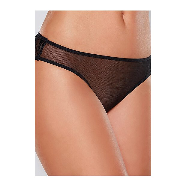 Open Panty Mesh Front  -  Black - OS