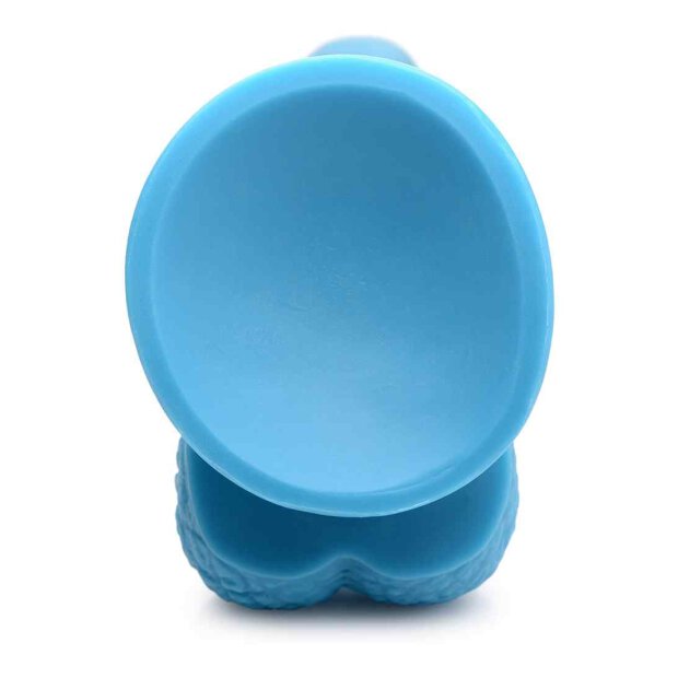 POP Dildo with Balls - Blue 19cm