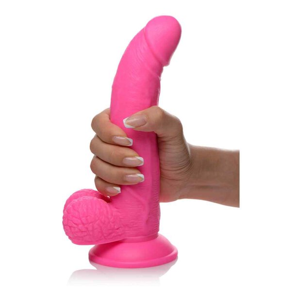 POP 7.5" Dildo with Balls - Pink