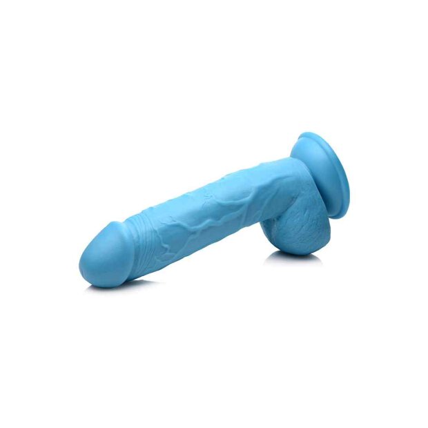 POP 8.25" Dildo with Balls - Blue