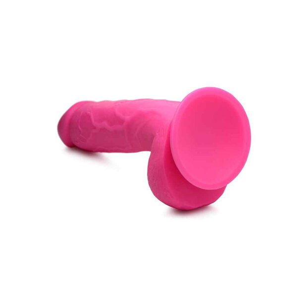 POP Dildo with Balls - Pink 21cm