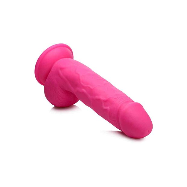 POP Dildo with Balls - Pink 21cm