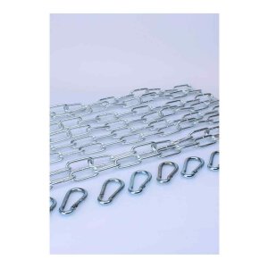 KIT 4 X 110 cm large link chain + 8 carabiners