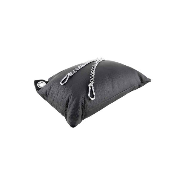 Leather pillow - Black