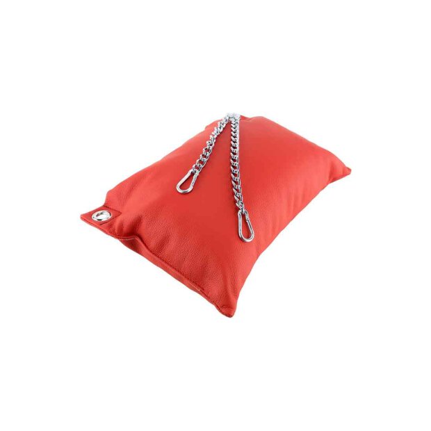 Leather pillow - Red