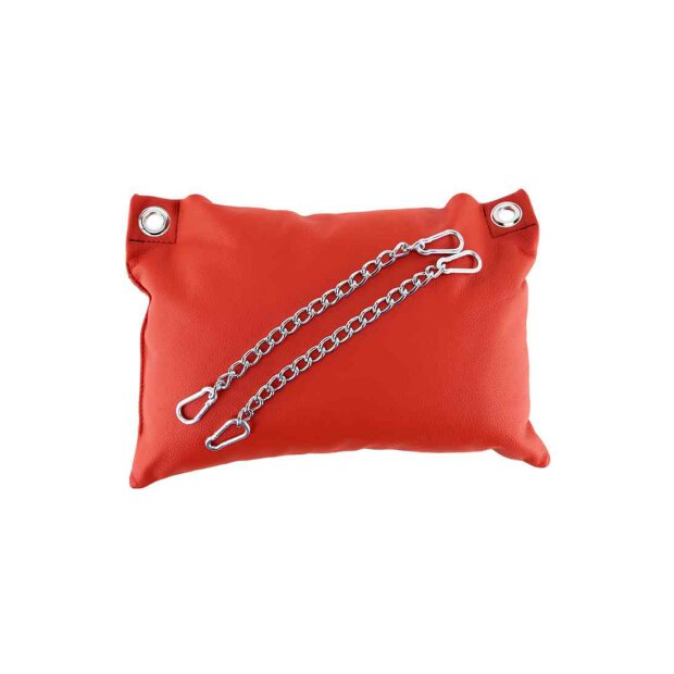 Leather pillow - Red