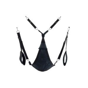 Triangle canvas sling - 3 or 4 points - Full set - Black