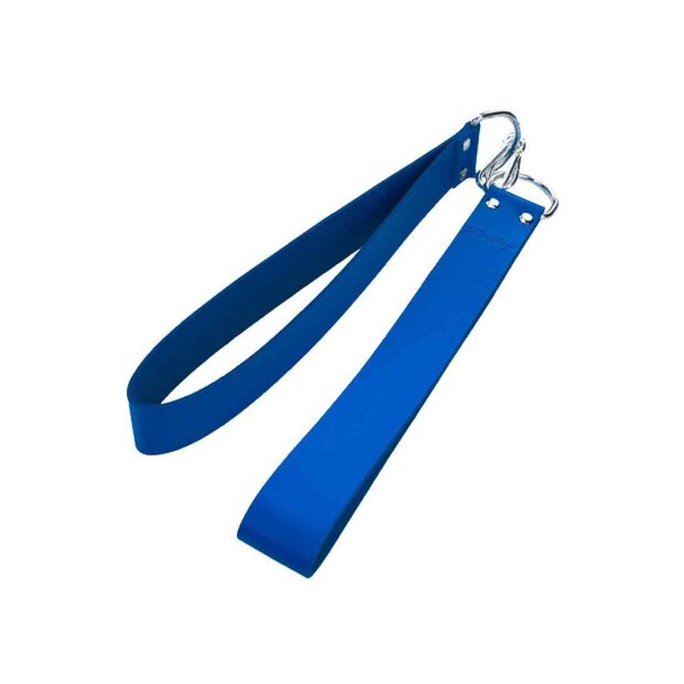 Leather sling loops - Blue